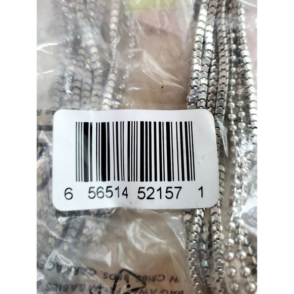 Kohls Jennifer Lopez Shimmer Mixed Layered Multirow Silver Chain Necklaces NWT - Picture 6 of 6